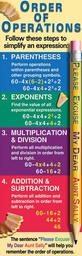 [MCV1650] Order of operations poster (5.5'-167.6cm)