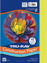 [P103423] TRURAY 9"x12"(22.8cmx30.4cm) BRIGHT LIME 50 ct