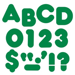 [TX1600] Kelly Green 4 Casual UC Ready Letters (71characters)( 4''=10.1cm)