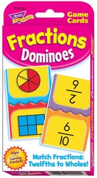 [T24009] Fractions Dominoes (AGE 9+) (54 game cards, 2 activity cards)
