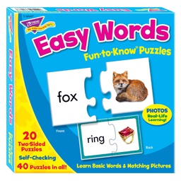 [T36007] Easy Words Puzzles (Gr Prek + AGE 3+) (40pcs)