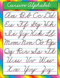 [TX38136] Cursive Alphabet (Zaner-Bloser) Chart (55cmx 43cm) (21.6''x17'')
