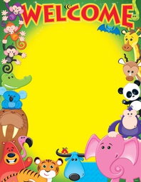 [T38335] Welcome (Awesome Animals) Chart 17''x22''(43cmx55cm)