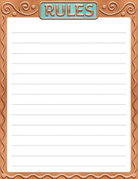 [T38463] Rules I Metal™Chart 17''x22''(43cmx55cm)