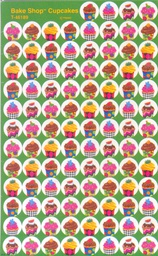 [T46189] Cupcakes The Bake Shop Mini Stickers (8sheets)(800stickers)(0.4''-1cm)