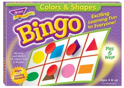 [T6061] Colors &amp; Shapes Bingo (36 different playing cards)(4+yrs)