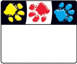 [TX68081] Paw Prints Nametags (3''x2.5'')(7.6cmx6.3cm)(36pcs)