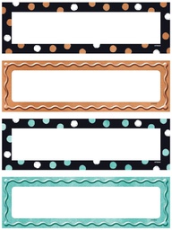 [T69960] I  Metal Dots &amp; Embossed Nameplates (6.9cmx24cm)(32pcs)