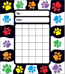 [TX73060] Paw Prints Incentive Pad (15.2cmx13.3cm)(36 pcs)