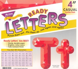 [TX79941] Red Gems Casual Uppercase/Lowercase Combo(4''-10cm0) (181 characters)