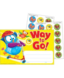 [T81301] Way to Go! Owl-Stars! (24awards and 30stickers) (21.5cmx13.9cm)