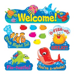 [T8307] Sea Buddies Welcome Bulletin Board Set (47pcs)(16''-40.6cm)