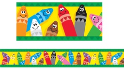[T85041] Colorful Crayons Border (98cmx7cm)(11 strips)