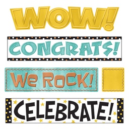 [T8773] I  Metal WipeOff Celebration Signs Mini BB Set (25.5''=64.7cm)(9pcs)