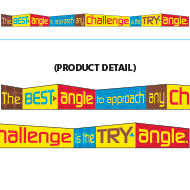 [TA25206] The BEST angle to approach… Banner (10ft=3m) (1pc)