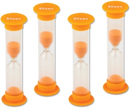 [TCR20693] 90 Second Sand Timers - Small (4/pack) ( 1” x 3.5”)(2.5cmx8.8cm)