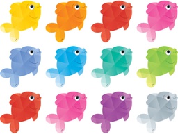 [TCR3551] Colorful Fish Mini Accents (Approx. 2.6”x2.6”) (6.6cm x6.6cm) (36 pcs)
