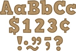 [TCR3938] Burlap Bold Block Letters Combo Pack (230pcs)(4&quot;-10cm)