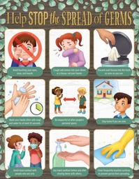 [TCR7507] EUCALYPTUS HELP STOP THE SPREAD OF GERMS CHART 17''x22''(43cmx55cm)