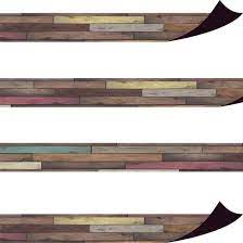 [TCR77010] Reclaimed Wood Magnetic Border 24&quot; x 1.5&quot;. 24 total feet ( 61 cm x 1.25 cm 7.3 m total)