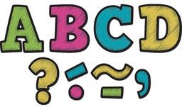 [TCR77212] Chalkboard Brights Bold Block 3 Magnetic Letters (7.6cm)   (55 pcs)