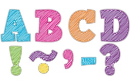 [TCR77292] Scribble Bold Block 3 Magnetic Letters (7.6cm)  (55 pcs)