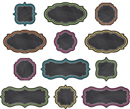 [TCRX77320] Chalkboard Brights Clingy Thingies Accents write-on /wipe -off (3''-7.6cm)    (12pcs)