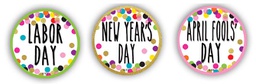 [TCR8763] Confetti Holidays and Special Events Calendar Days (42pcs)