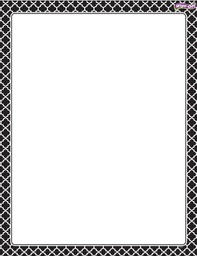[TX27321] Moroccan Black Charts Wipe -Off (55cmx 43cm)