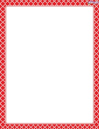 [TX27323] Moroccan Red Chart Wipe -Off (55cmx 43cm)