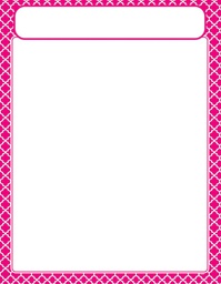 [TX38604] Moroccan Pink Chart (55cmx 43cm)