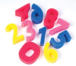 [PXAC9066] PAINT SPONGE NUMBERS  (10pcs) (3&quot;=7.6 cm)