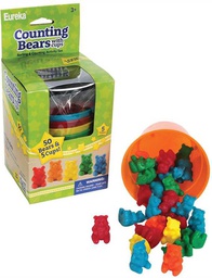 [EU864040] COUNTING BEAR W/CUPS (50 CT BEARS 5 CUPS)