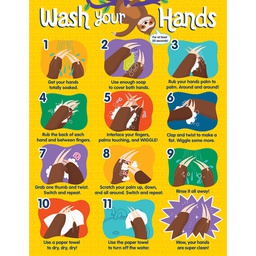 [CDX114308] ONE WORLD HANDWASHING CHART ( 55cm x 43cm)