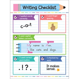 [CDX114309] Writing Checklist Chart (55cmx43cm)(21.6''x17'')