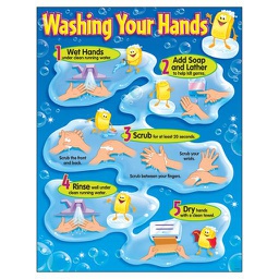 [T38085] WASHING YOUR HANDS Chart 17" x 22" (43cm x 56cm)