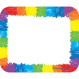 [CD9476] RAINBOW NAMETAGS (3''x2.5'')(7.6cmx6.3cm)(40pcs)