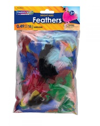[PAC450001] CREATIVITY STREET TURKEY PLUMAGE ASST SIZES BRIGHT HUES ASST (14g)