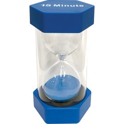 [TCR20886] 15 Minute Sand Timer - Large ( 3.25” x 6.3”)(8.2cmx16cm)