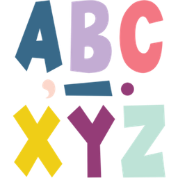 [TCR70100] Oh Happy Day (7"-17.7cm) Fun Font Letters (120pcs)