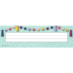 [TCR9058] Oh Happy Day Flat Name Plates (2.7''x11.4'')(6.9cmx29.2cm)(36pcs)