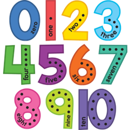 [TCR9123] *Colorful Jumbo Numbers Bulletin Board (11 pcs)(14.75&quot;(37.4cm)