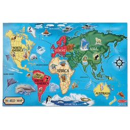 [MD446] World Map Floor Puzzles (GR PREK+ AGE 6+) (33 pc)