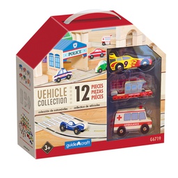 [GDX6719] Wooden Vehicle Collection (SET Of 12) Wooden Toys (5+yrs)