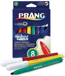 [DIX80680] PRANG Washable Art Markers, Bullet Tip - (8 Colors)
