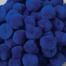 [PAC811010] CREATIVITY STREET POM PONS 1&quot; (2.50cm) ROYAL BLUE (100pcs)
