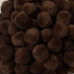 [PAC811016] CREATIVITY STREET POM PONS 1&quot; (2.54cm) BROWN (100pcs)