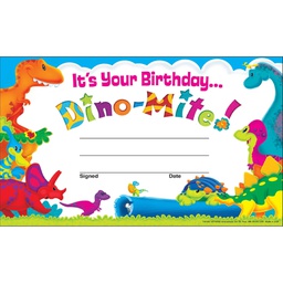 [T81057] Birthday Dino-Mite Pals Recognition Awards (30pcs)(5.5"x8.5")(14cmx21.5cm)