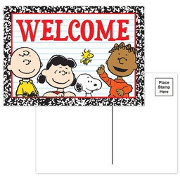 [EUX831909] PEANUTS WELCOME  POSTCARDS(36/pkg)
