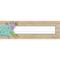 [TCR8555] RUSTIC BLOOM  Flat Name Plates (36/pkg)